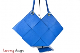Blue Zennie women shoulder leather bag